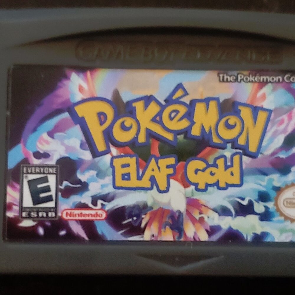 Pokemon Elaf Gold GBA ROM Hack Video Game